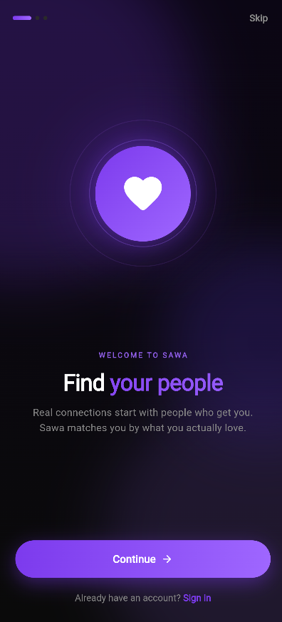 Welcome to Sawa — Find your people