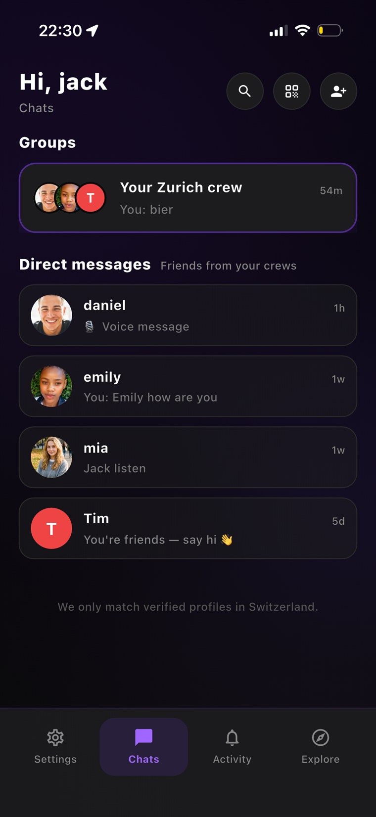 Sawa Groups of 5 onboarding